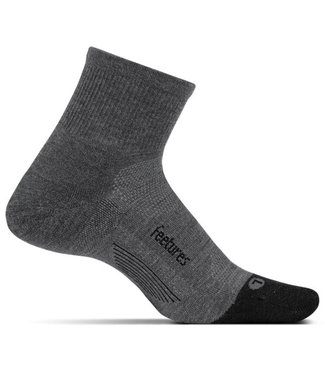 Feetures Feetures Mens Merino 10 Cushion Quarter Grey EM201633