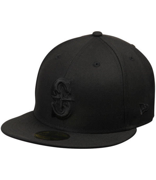 New Era New Era Mens 5950 Black on Black Seattle Mariners Hat 10047328