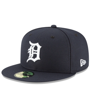 Men's New Era Detroit Tigers White on 59FIFTY Fitted Hat