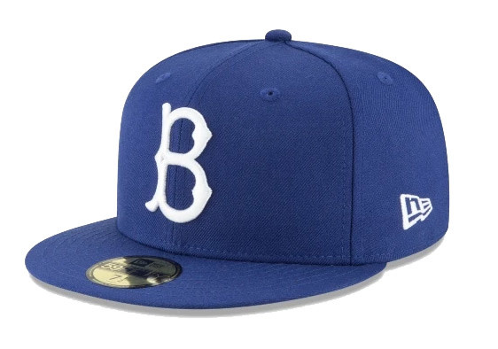 Brooklyn Dodgers Throwback White 59FIFTY Fitted Hat - Size: 7 1/8, by New Era