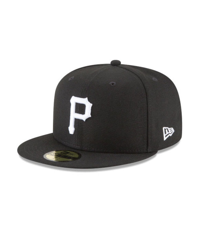 New Era Cap Pittsburgh Pirates 11591114 BLK/WHT - Athlete's Choice