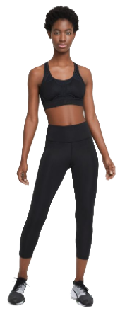 Nike Epic Fast Women's Cropped Running Tights - black/reflective silver  CZ9238-010