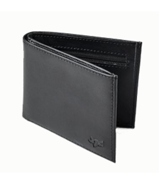 Fox Fox Mens Bifold Leather Wallet Black 25429 001