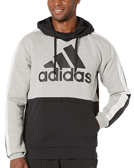 Adidas Block Hoodie Grey/Black HE4324 - Athlete's Choice