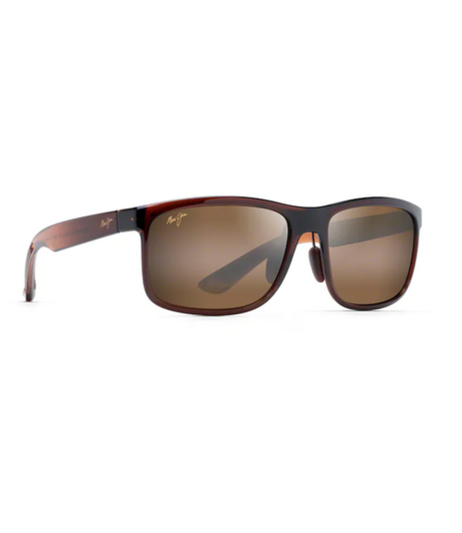 サングラス Maui Jim Maui Jim - HUELO - HCL HUELO TRANSLUCENT ROO Maui Jim HCL Huelo Translucent Rootbeer H449 01 - Athlete's
