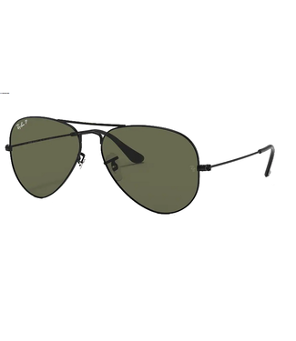 Ray Ban Ray Ban Aviator Large Metal Black w/ G-15 Green 0RB3025 002