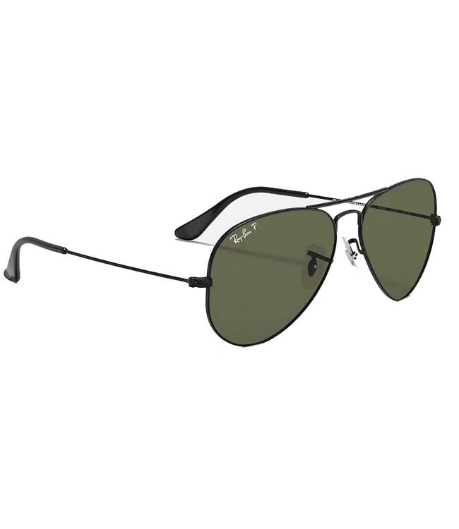Ray Ban Ray Ban Aviator Large Metal Black w/ G-15 Green 0RB3025 002