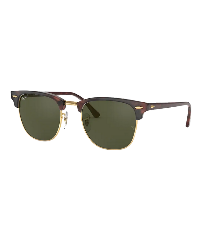 Ray Ban Ray Ban Clubmaster Mock Tortoise On Arista G15 Green 0RB3016 -  Athlete's Choice
