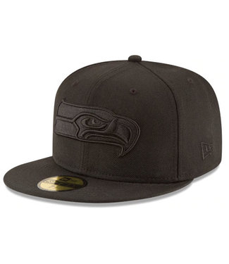 New Era New Era Mens Seattle Seahawks 5950 Black on Black Hat