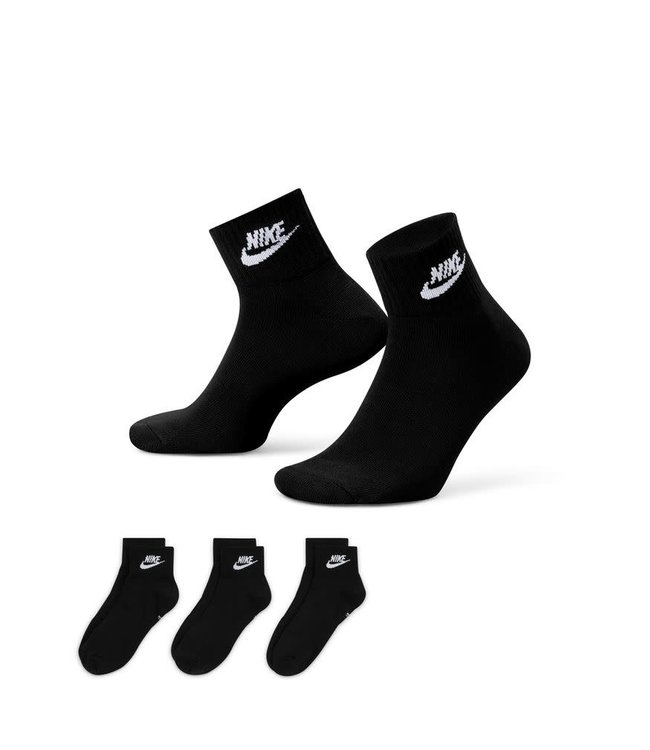 boleto a lo largo guía Nike Everyday Essential Quarter Socks 3pk DX5074 010 - Athlete's Choice