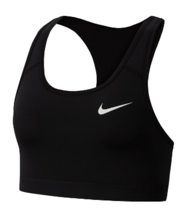 Nike BV3902 084 Swoosh Sports Bra Medium Support Gray Black Womens Size XL  NEW