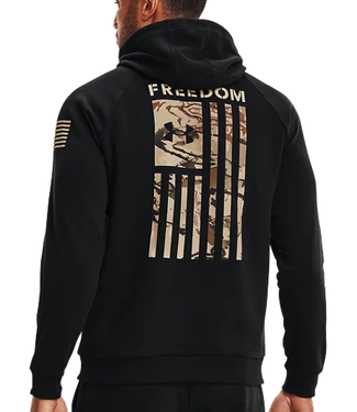 Under Armour Under Armour Mens Freedom Flag Hoodie BLK 1370806 002