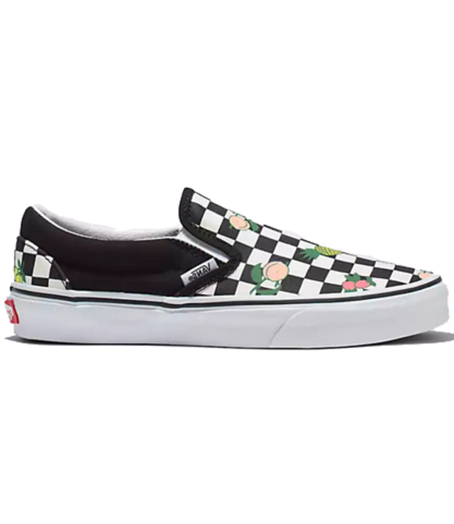 Vans Slip-On Checkerboard Sneakers in Black