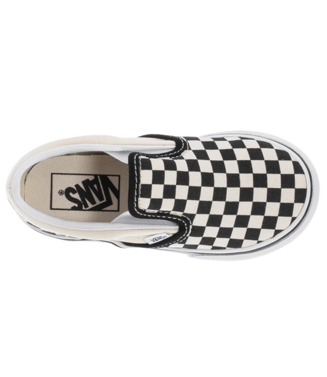 Vans Vans Toddler Classic Slip On Blk White Checkerboard