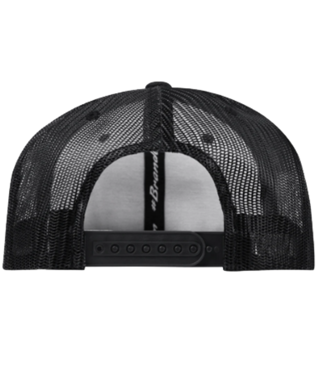 Branded Bills Branded Bills Mens Party Eagle PVC Curved Trucker Black