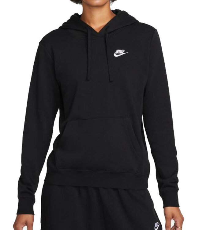 Nike Sportswear Club Fleece Logo Hoodie Women - coconut milk/black  DQ5775-113
