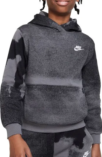 Nike Sportswear Club Fleece Hoodie Kids - black/iron grey/white FD3174-010