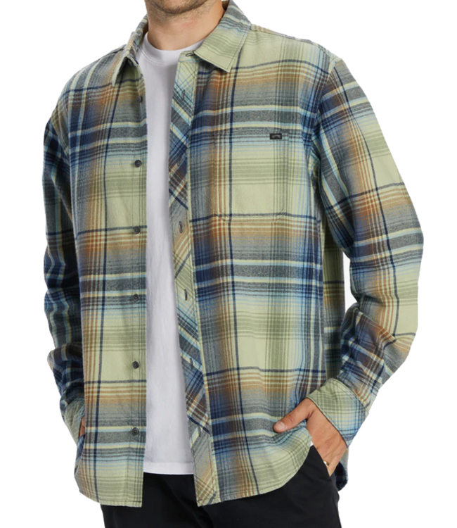 Billabong Billabong Mens Coastline Flannel Sage