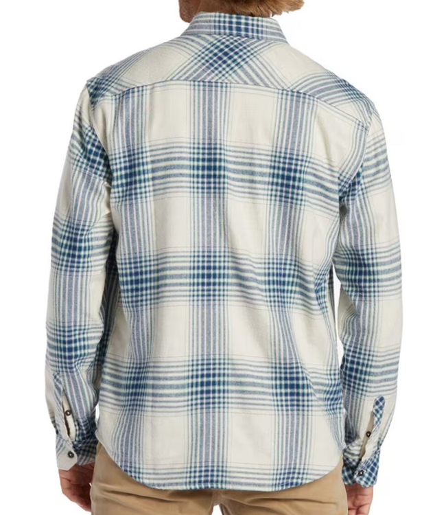 Billabong Billabong Mens Coastline Flannel Stone Blue