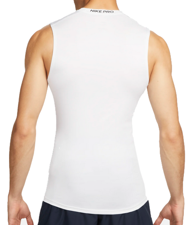 nike Nike Pro Mens Tight Sleeveless Fitness Top Wht FB7914 100