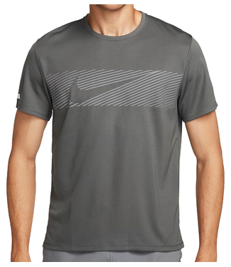 nike Nike Mens   Flash Miler Top  Grey FN3051 068