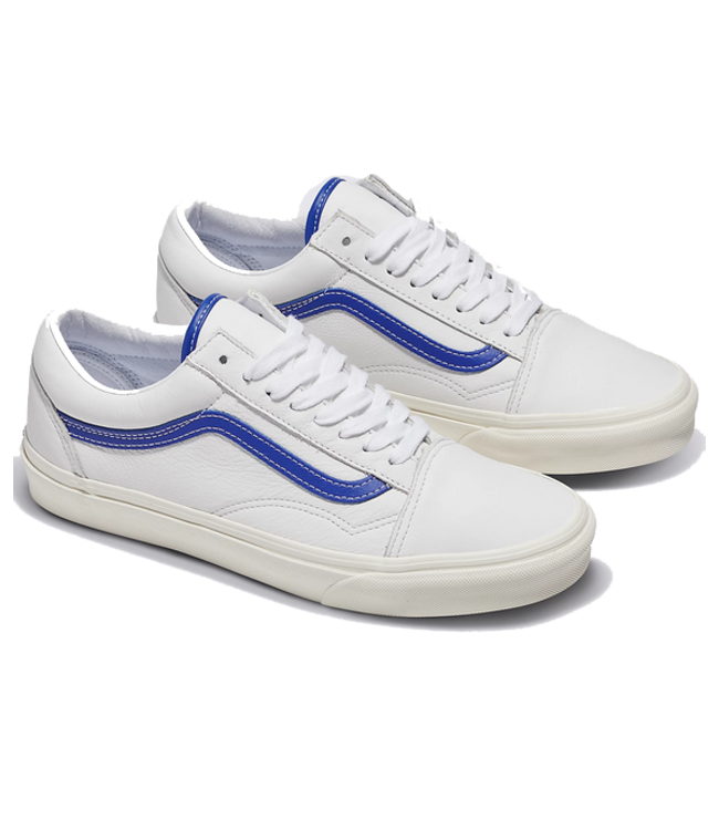 Vans Vans Wmns Old Skool Leather Blue/Wht VN0007NTZ5D