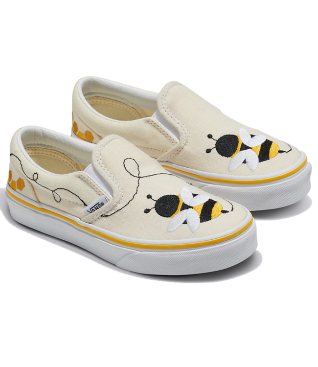 Vans Vans Youth Classic Slip On Bee Blk/Yellow VN0005WWY23