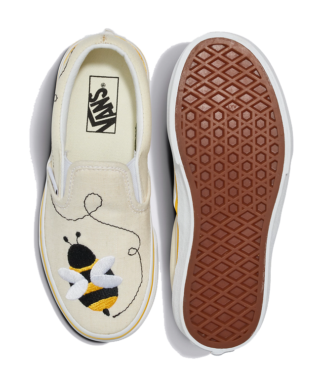 Vans Vans Youth Classic Slip On Bee Blk/Yellow VN0005WWY23