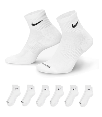 nike Nike Everyday Plus Cushioned Ankle Socks 6PK SX6899 100