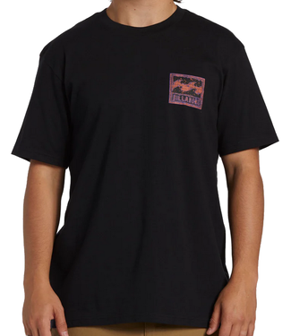 Billabong Billabong Mens Crayon Wave TShirt BLK