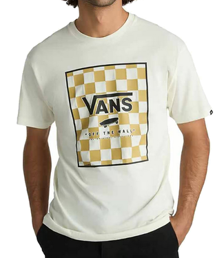 Vans Vans Mens Classic Print Box TShirt Marshmallow/Black