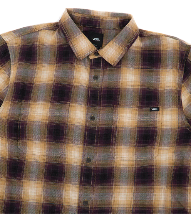 Vans Vans Mens Bailey Long Sleeve Woven Blackberry/Antelope