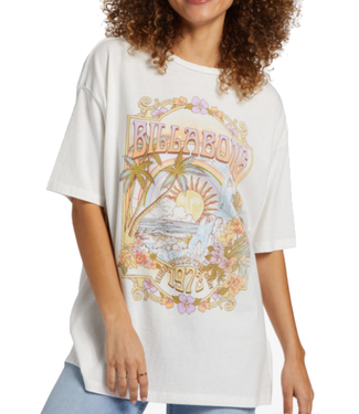 Billabong Billabong Wmns Golden Hour Oversize TShirt Cream