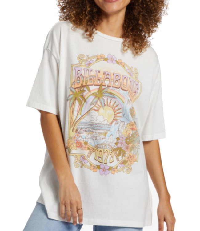 Billabong Billabong Wmns Golden Hour Oversize TShirt Cream