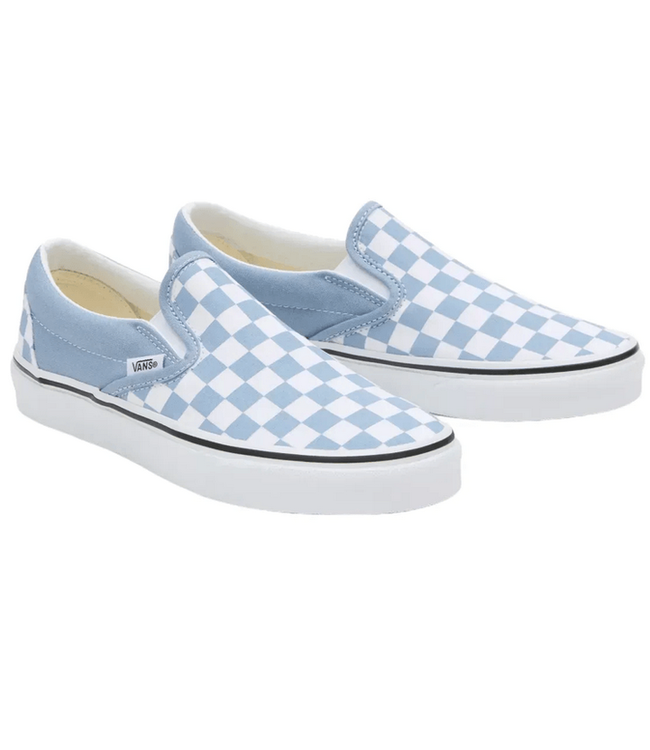Vans Vans Wmns Classic Slip On Color Theory Checkerboard Blue