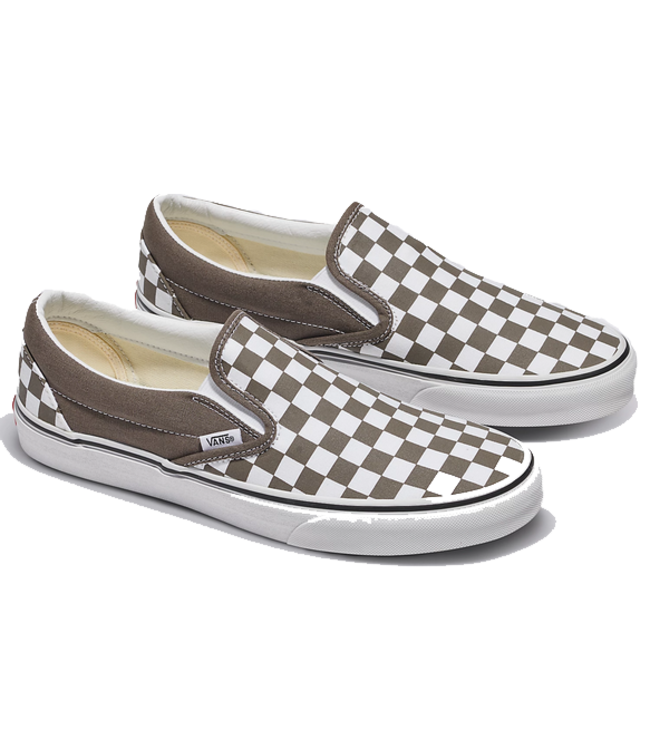 Vans Vans Mens Classic Slip On Theory Cherckerboard Bungee