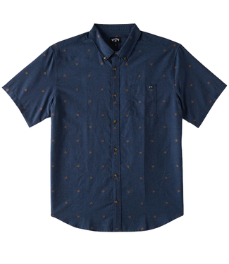 Billabong Billabong Mens All Day Jacquard Blue Short Sleeve