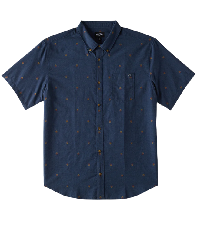 Billabong Billabong All Day Jacquard Blue Short Sleeve