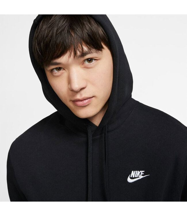 nike Nike Mens NSW Club Fleece Hoodie BLK BV2654 010