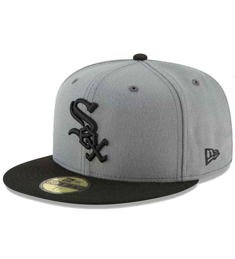 New Era Chicago White Sox Gray Black 5950 Hat - Athlete's Choice
