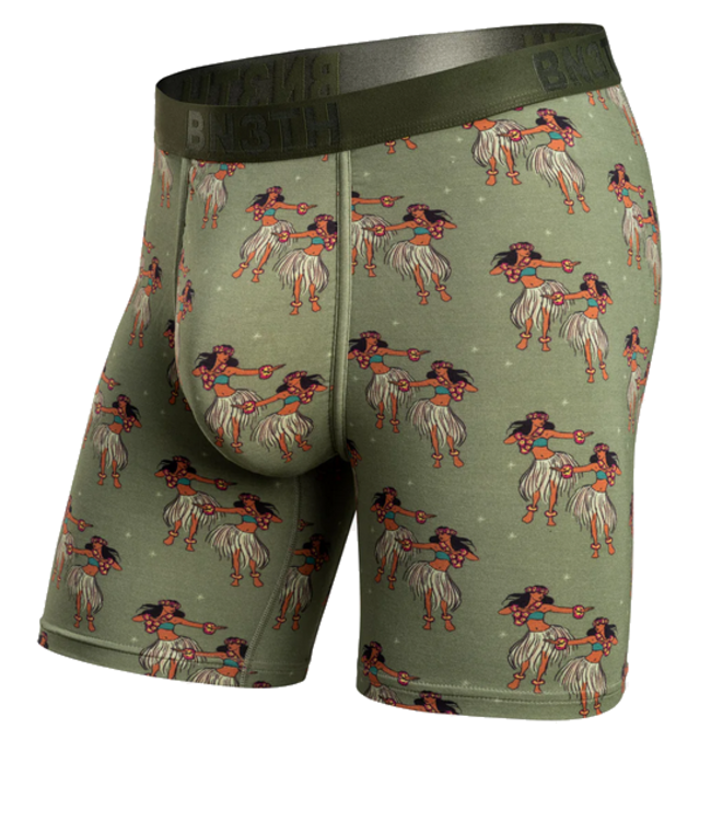 MyPakage BN3TH Mens Classic Brief Hula Dancers Green M111059