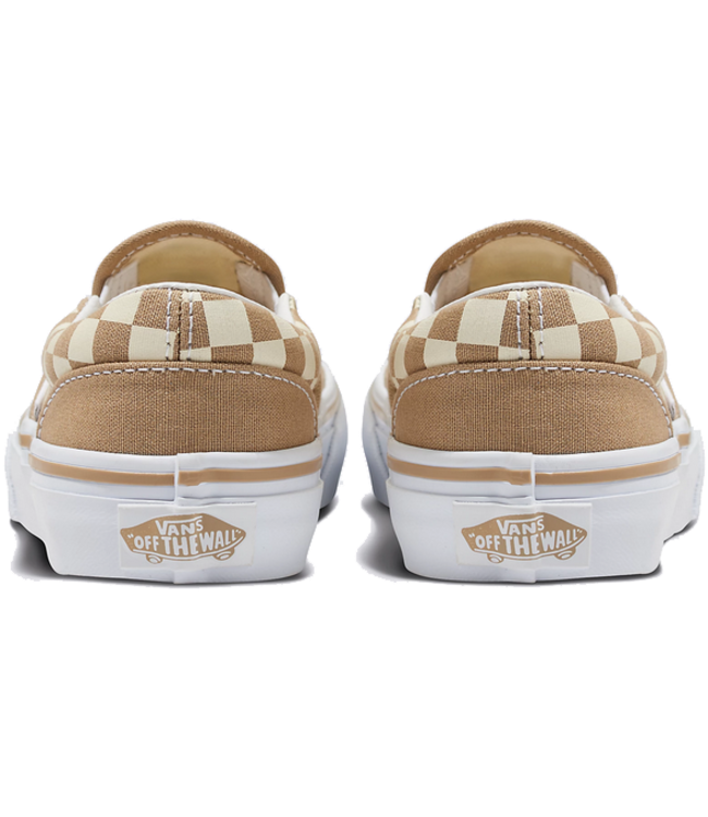 Vans Vans Youth Slip On Nuetral Checker BRO VN000CYHBF2