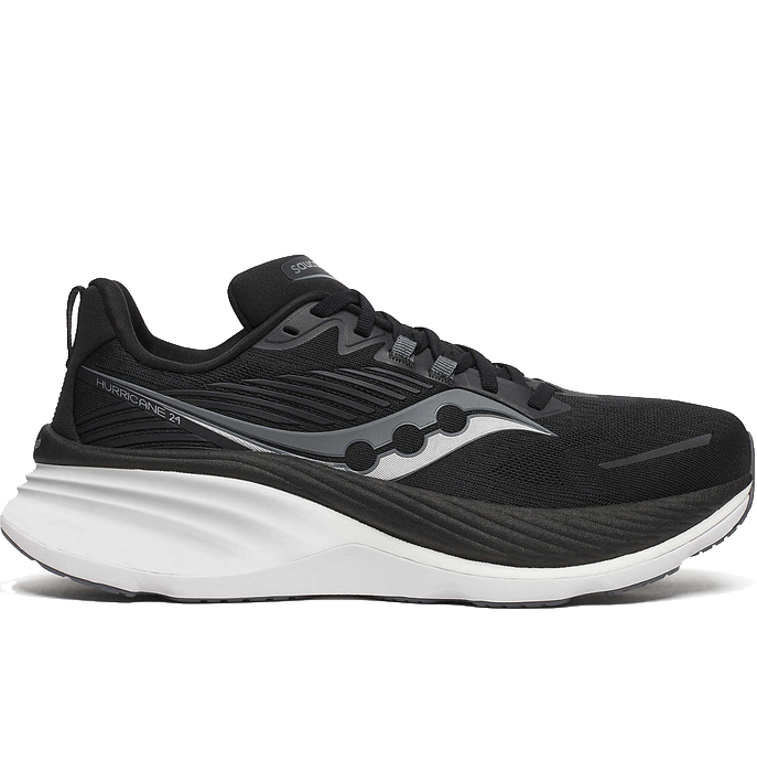 Saucony Hurricane 24 Men\'s Size 11.5 Running Shoes Black White S20933-100 Saucony Hurricane 24 Men main image 3