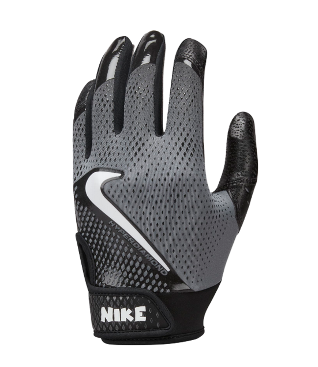 nike Nike Youth Hyperdiamond Batting Gloves  Blk/Grey