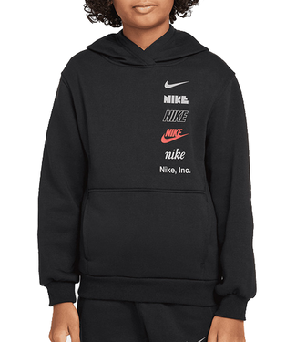 nike Nike Youth NSW Club Fleece Hoodie Multi Logo HQ0970 010