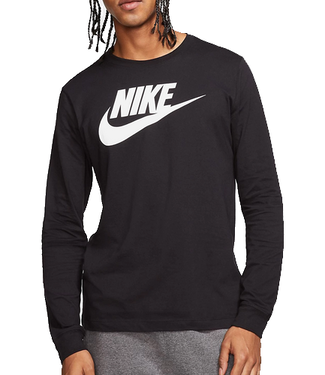 スウェット・トレーナー Nike NSW Icon Futura Long Sleeve Tee CI6291-100 Nike Mens NSW LS TShirt Icon Futura CI6291 010 - Athlete's