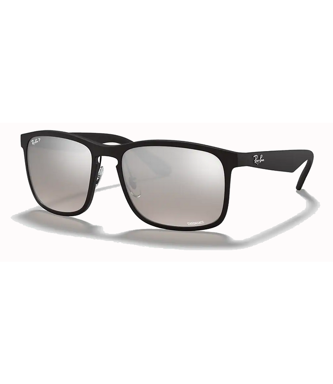 Ray Ban Ray Ban Chromance Matte BLK Grey Mirror Silver 0RB4264