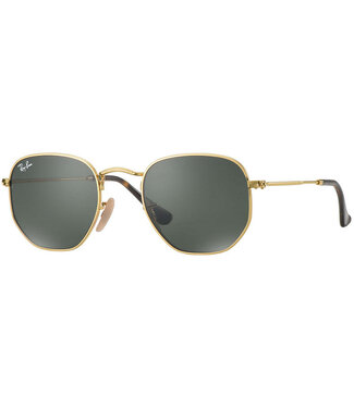Ray Ban Ray Ban Hexagonal Gold W/Green 0RB3548N