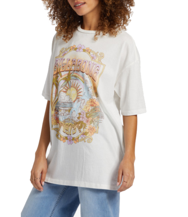 Billabong Billabong Wmns Golden Hour Oversize TShirt Cream