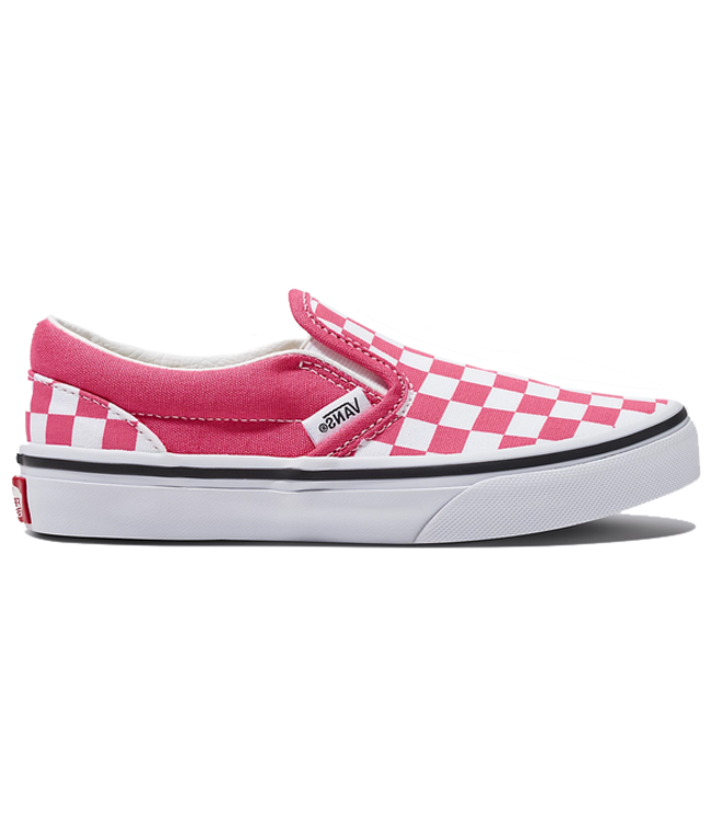 Vans Vans Kids Classic Slip On Color Theory Checker Honeysuckle